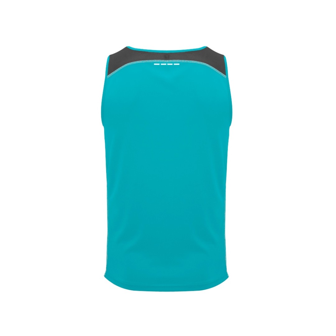 Майка "Misano" мужская, бирюзовый/эбеновый