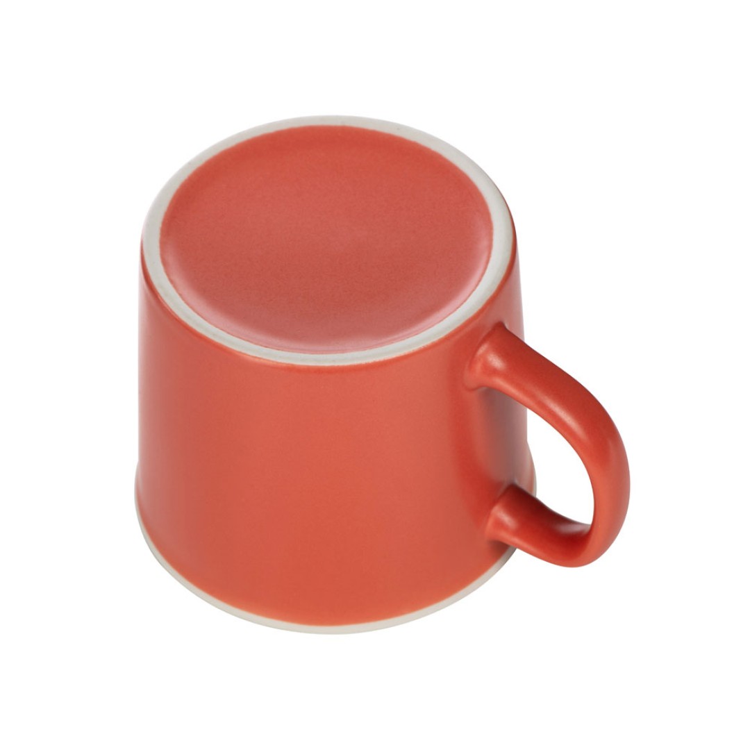 Матовая кружка Nancy 360 мл цветная снаружи, белая внутри, коралловый