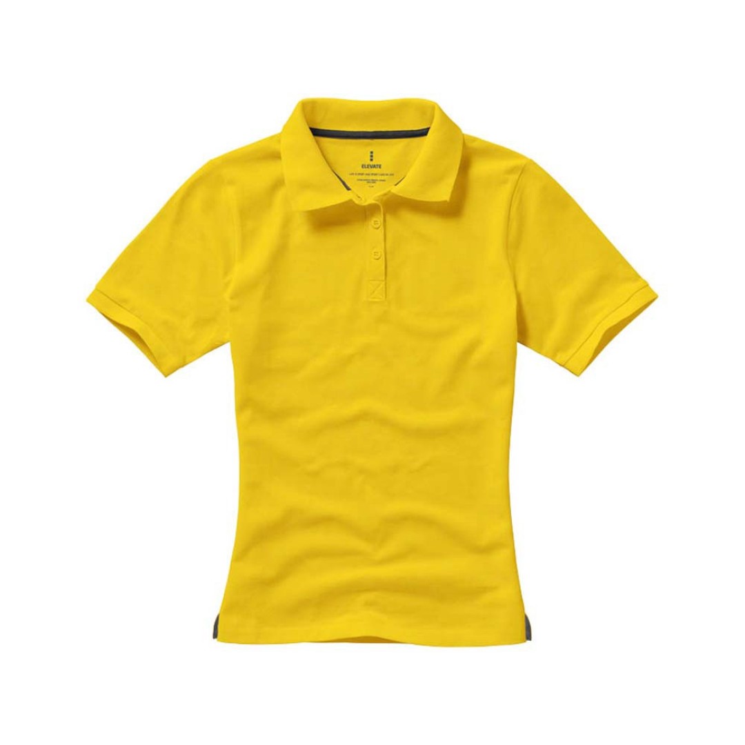 Calgary женская футболка-поло с коротким рукавом, желтый