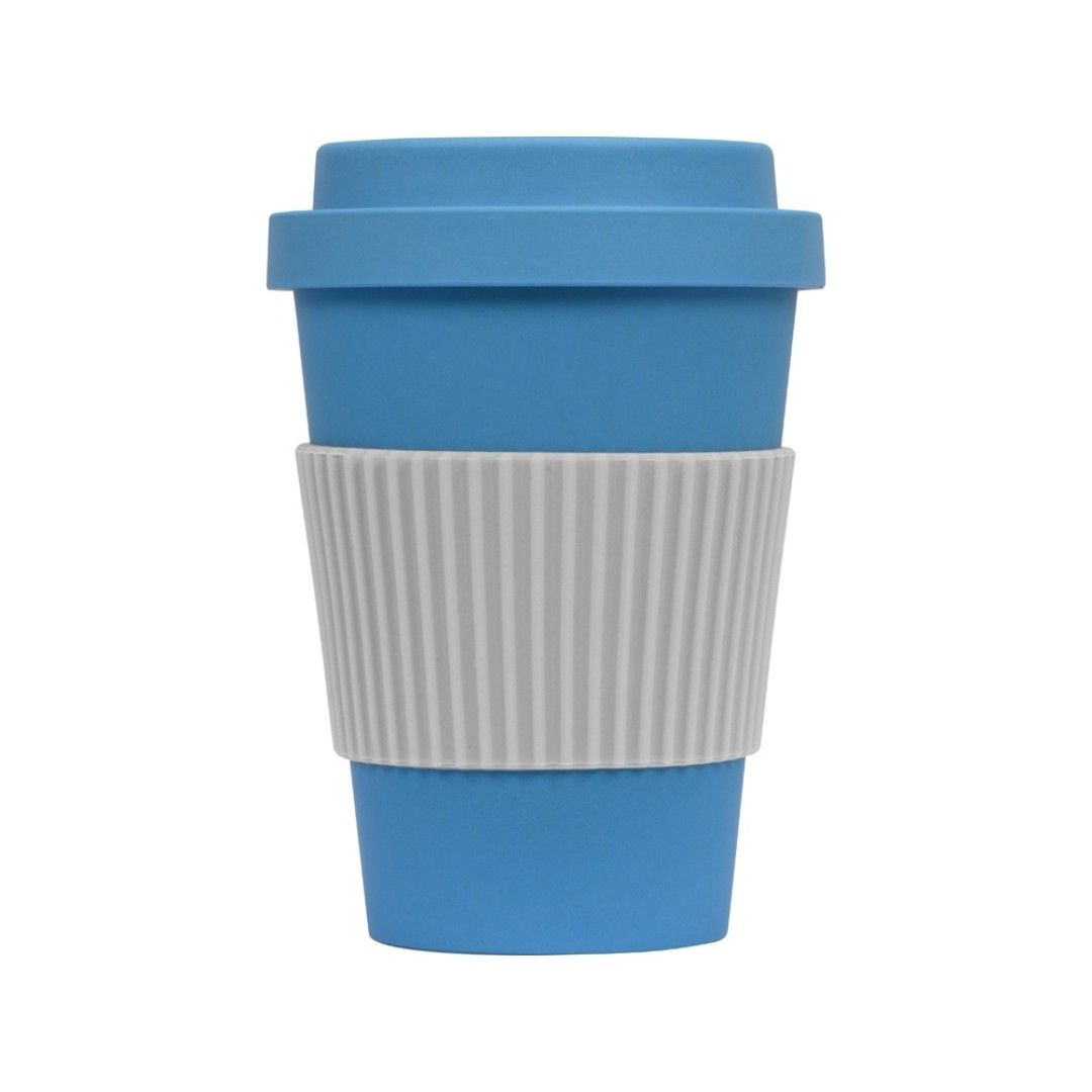 Термокружка "Muffin" из натуральных волокон, голубой