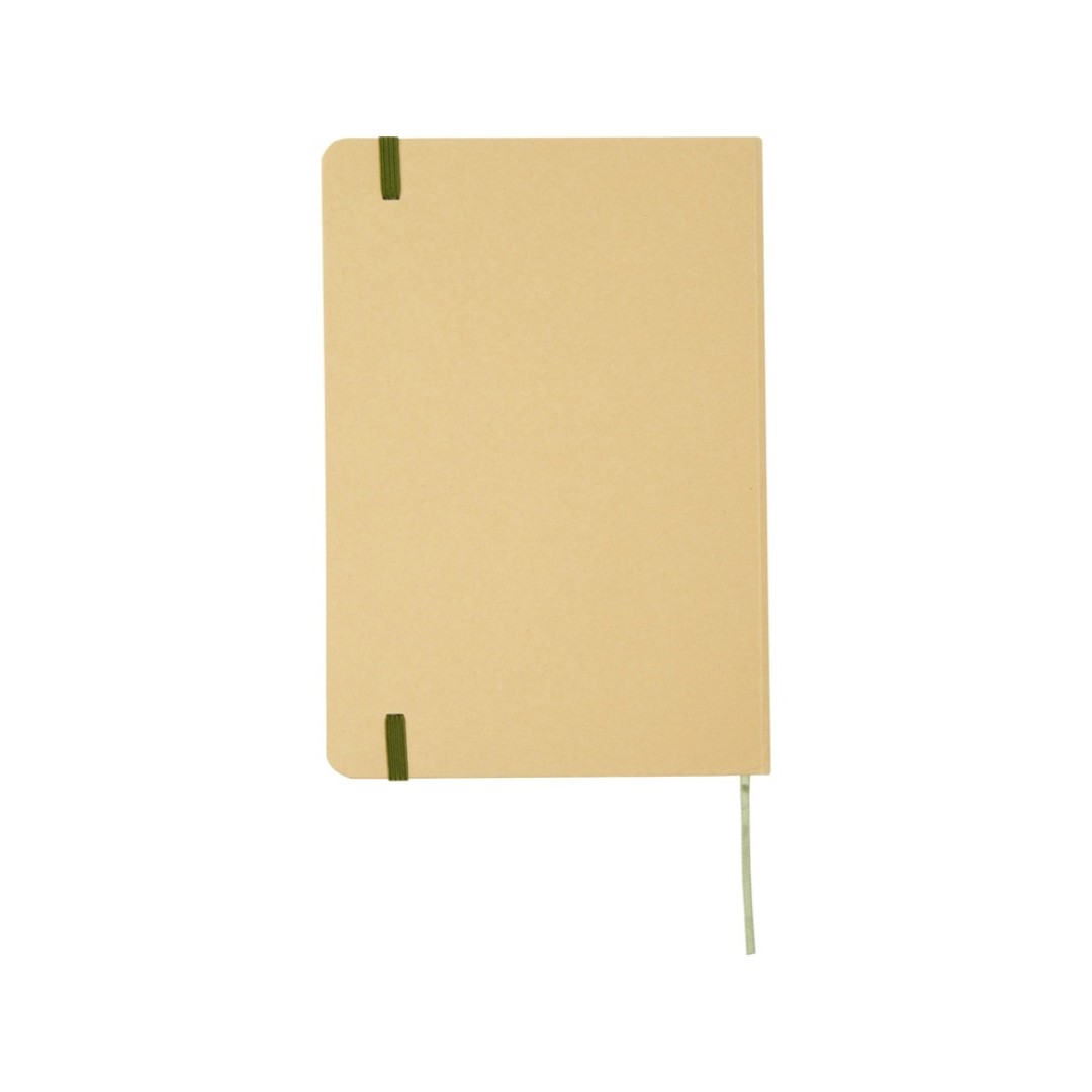 Nelida блокнот формата А5 в твердой обложке из переработанного картона - Зеленый лесной