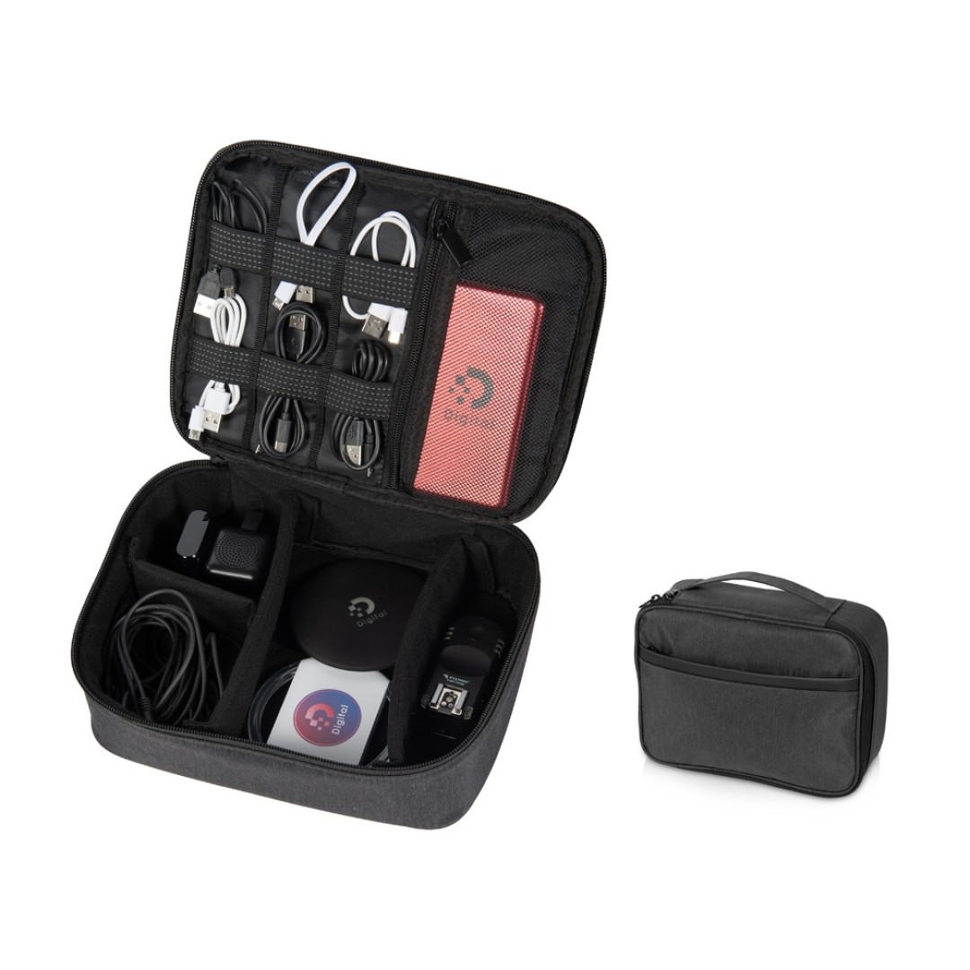 Органайзер для крупной электроники District, темно-серый