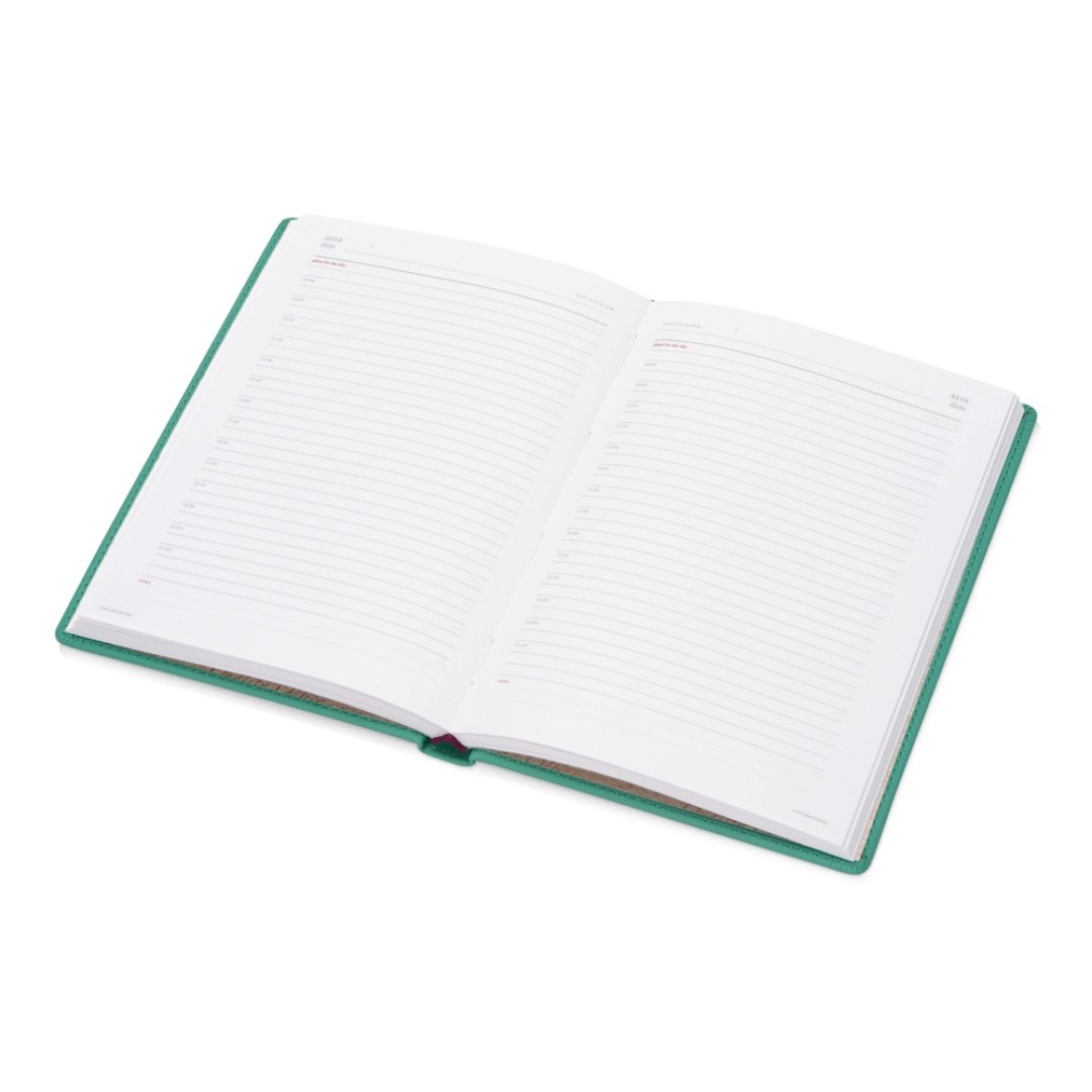 Ежедневник недатированный А5 «Velvet», морская волна