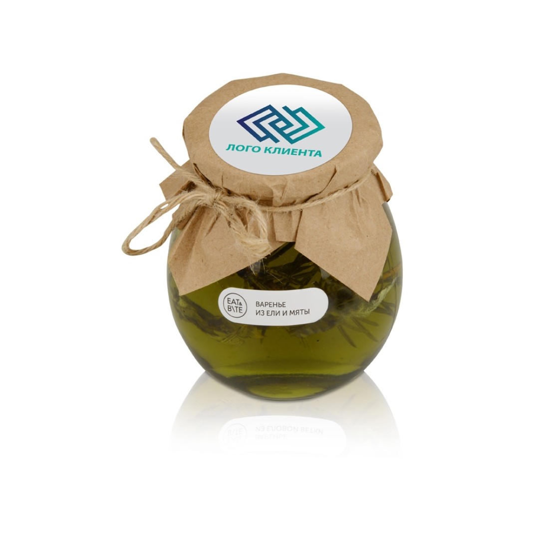 Сувенирный набор "Варенье из ели и мяты в подарочной обертке" 325 г