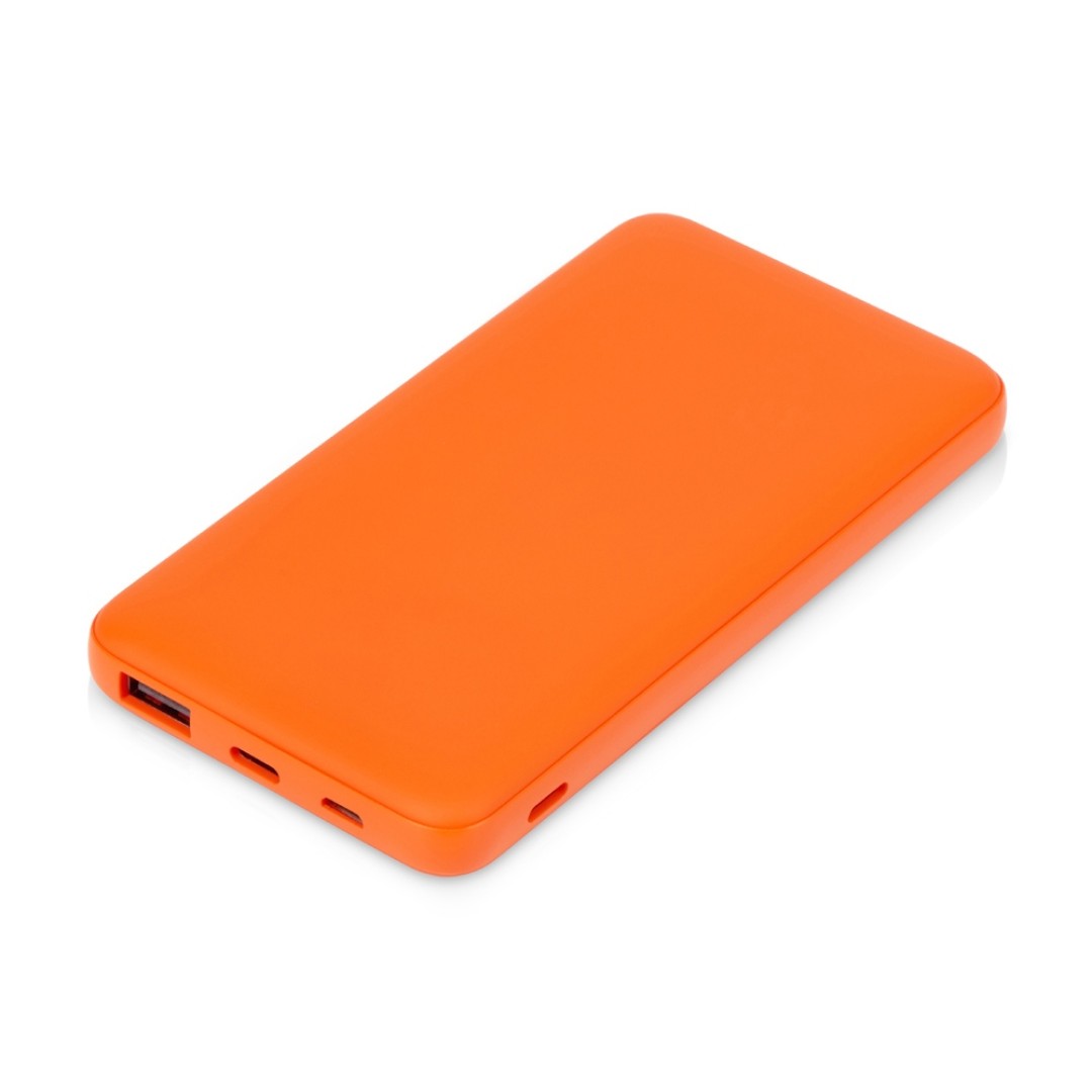 Подарочный набор c блокнотом С2, ручкой и повербанком 10000 mAh, оранжевый