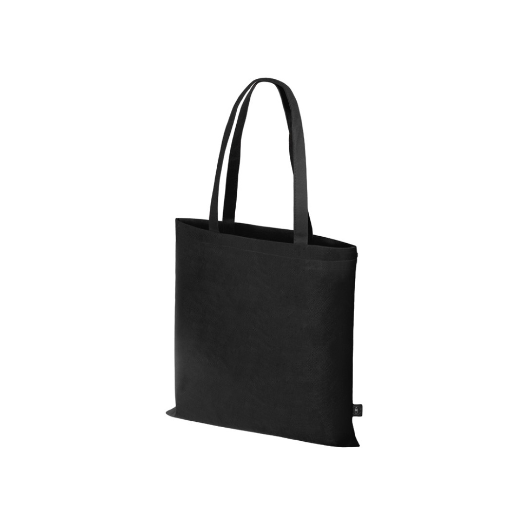Сумка-шоппер Reviver из нетканого переработанного материала RPET, черный