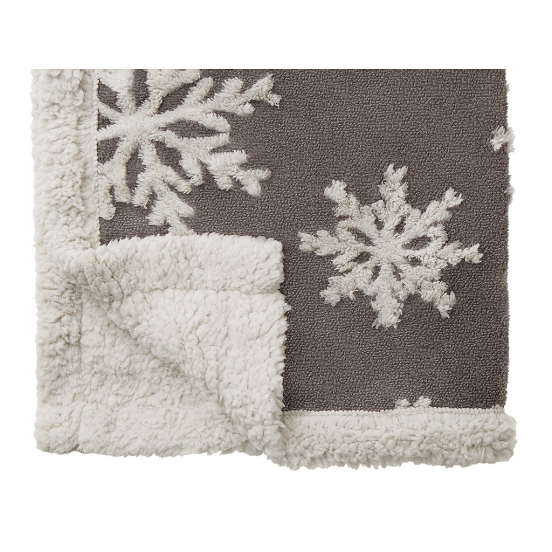 Плед Snowflake новогодний