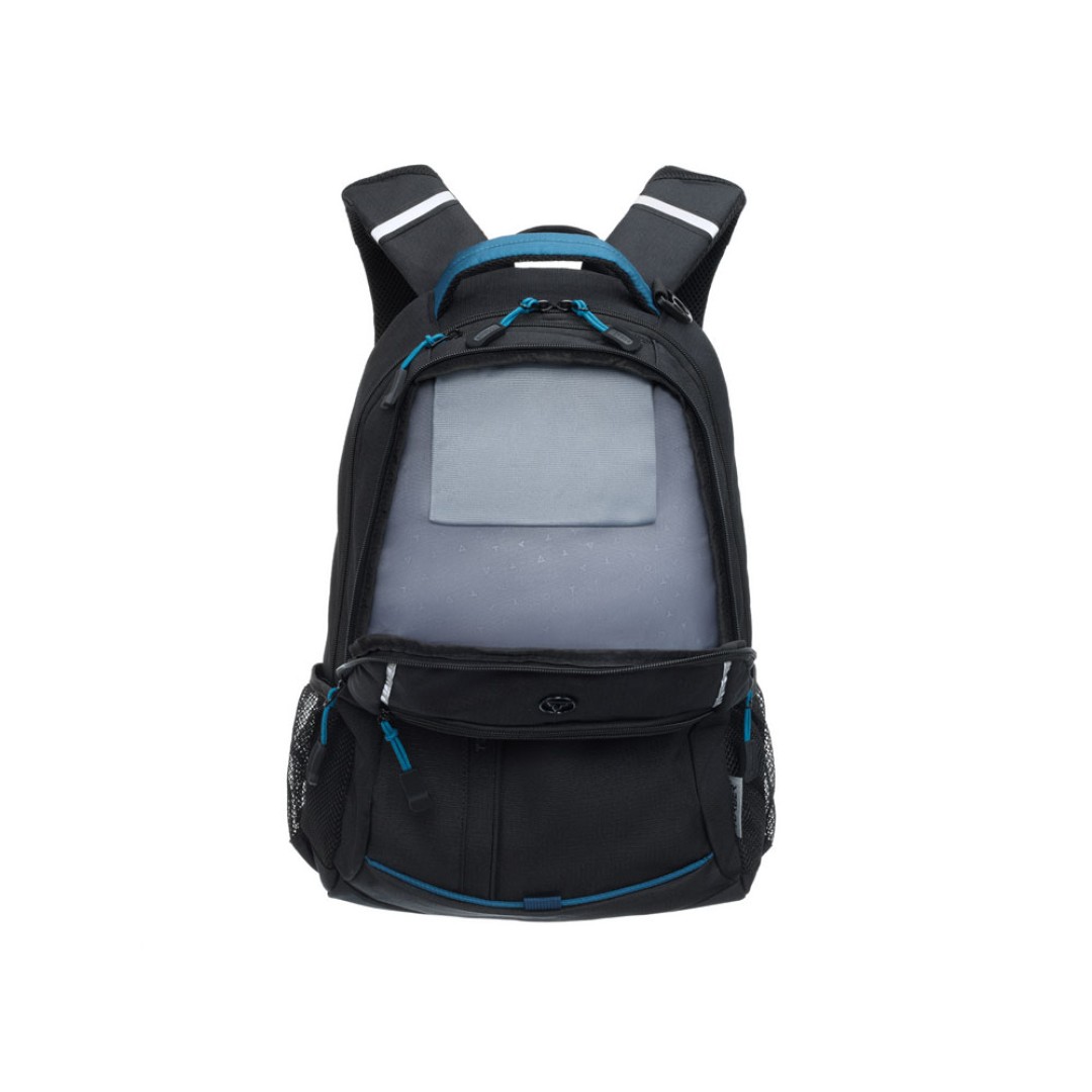 Рюкзак TORBER ROCKIT с отделением для ноутбука 15.6", чёрный/синий, нейлон, 32 х 14 х 50 см, 22л
