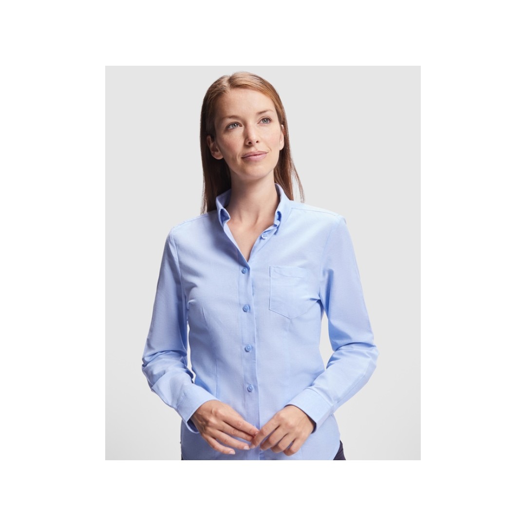 Рубашка женская "Oxford", небесно-голубой