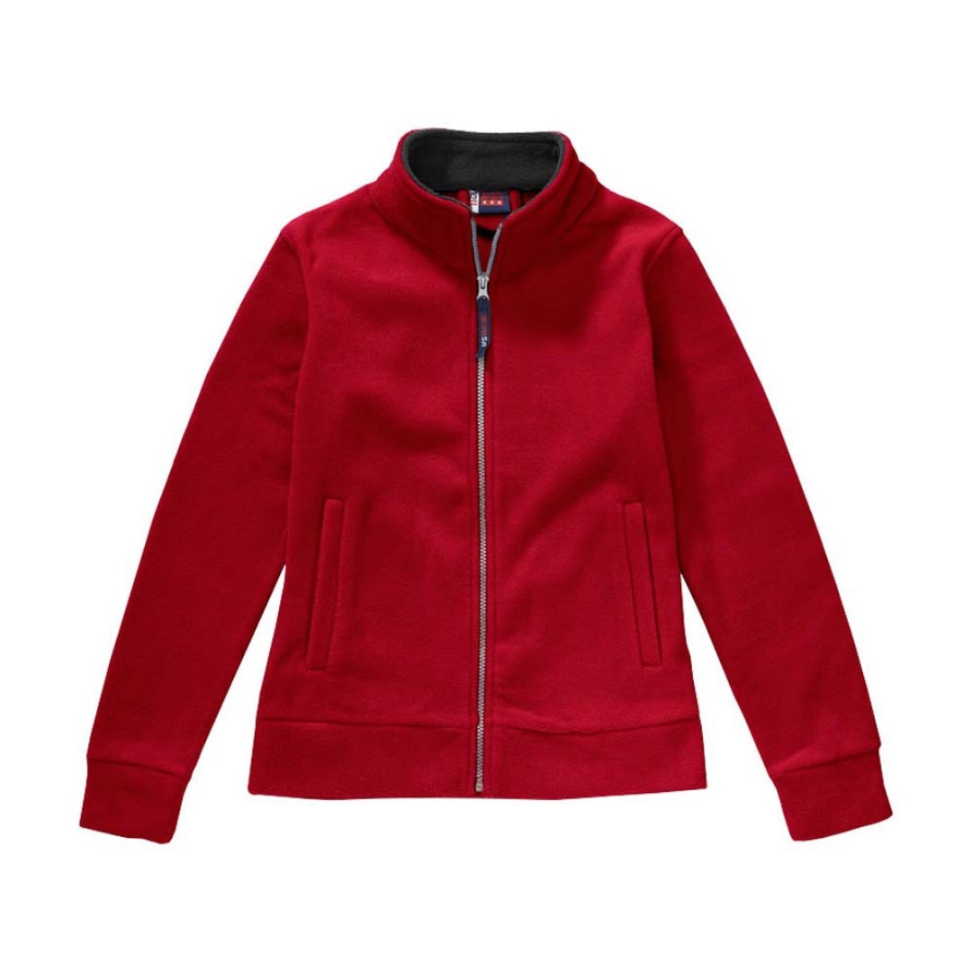 Куртка флисовая "Nashville" женская, красный/пепельно-серый