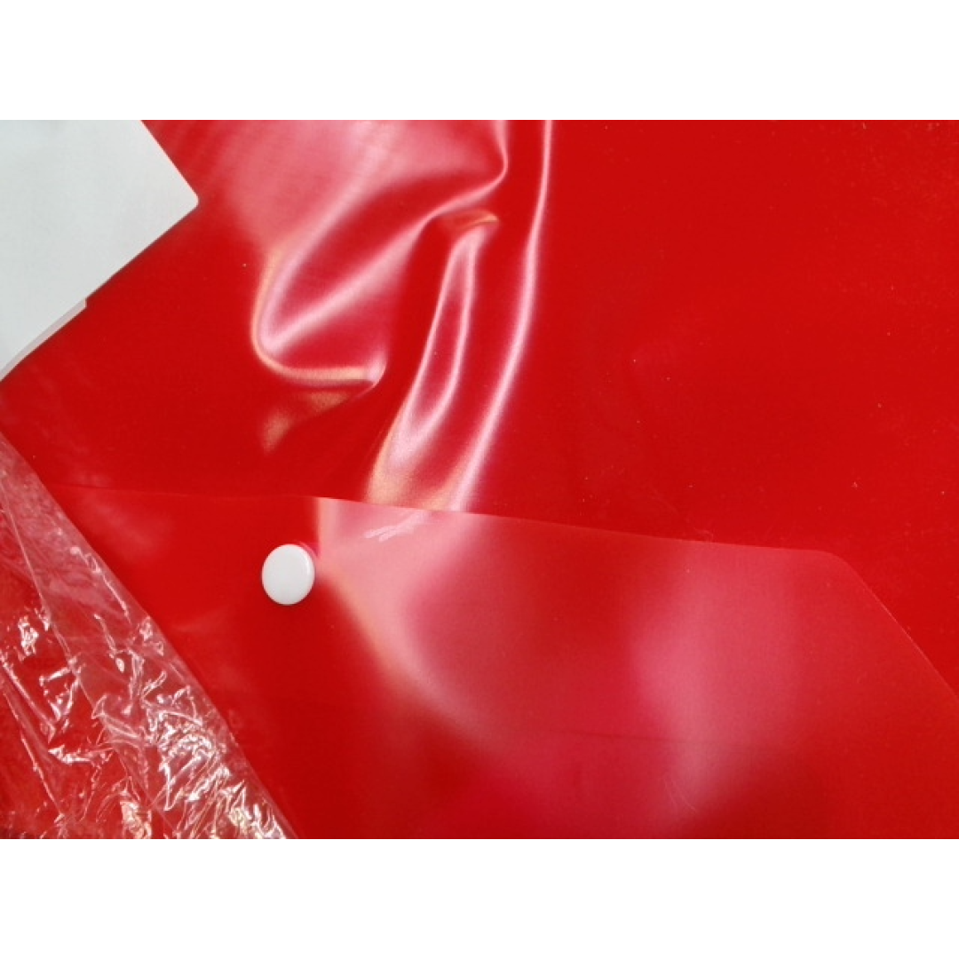 Папка-конверт А4 с кнопкой, красный (Р)