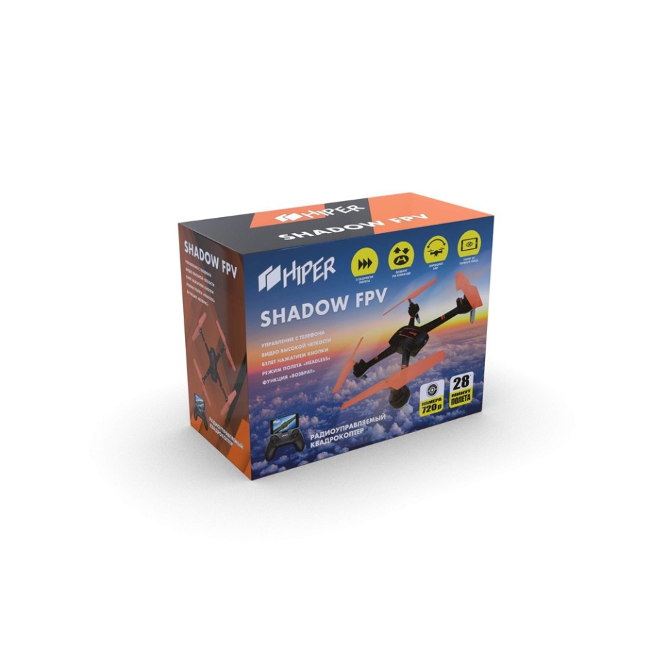 Радиоуправляемый квадрокоптер HIPER "SHADOW FPV"