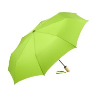 Зонт складной 5429 koBrella из бамбука, полуавтомат, лайм