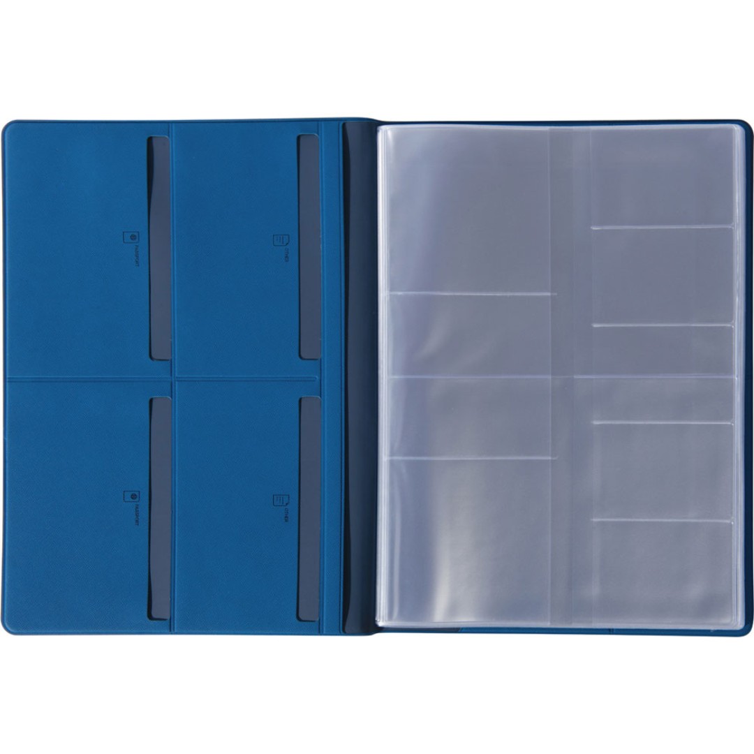 Органайзер Favor 2.0 для семейных документов на 4 комплекта документов, формат А4, синий
