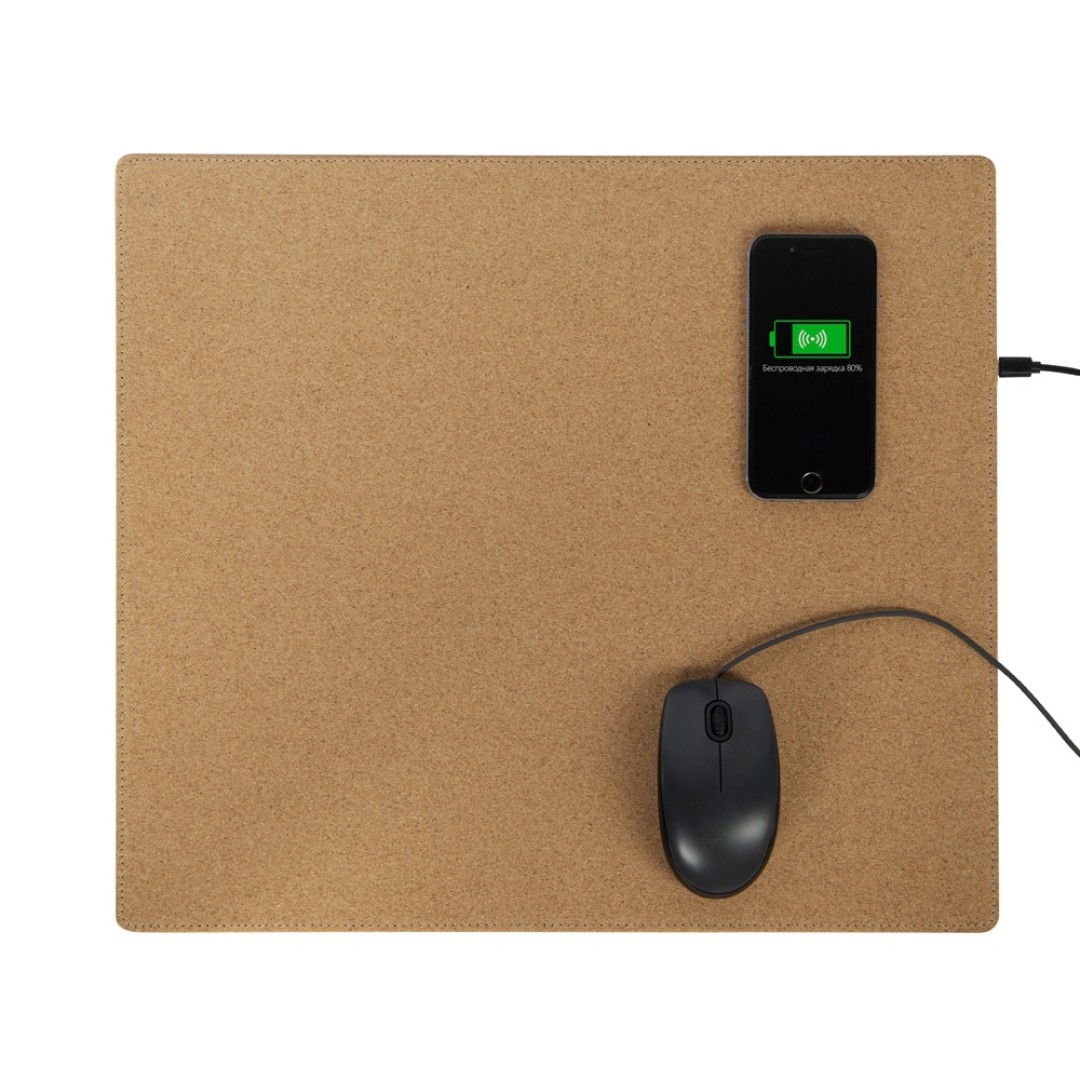 Пробковый коврик для мыши с беспроводной зарядкой «Querсus» (P)