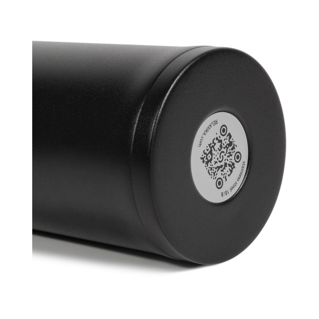 Термокружка Relaxika 701 (0,48 литра), черная (без лого)