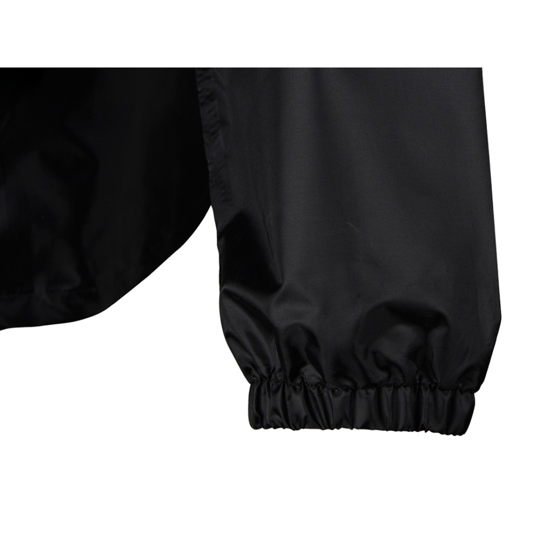 Короткий дождевик "Tornado" со светоотражающими элементами, черный