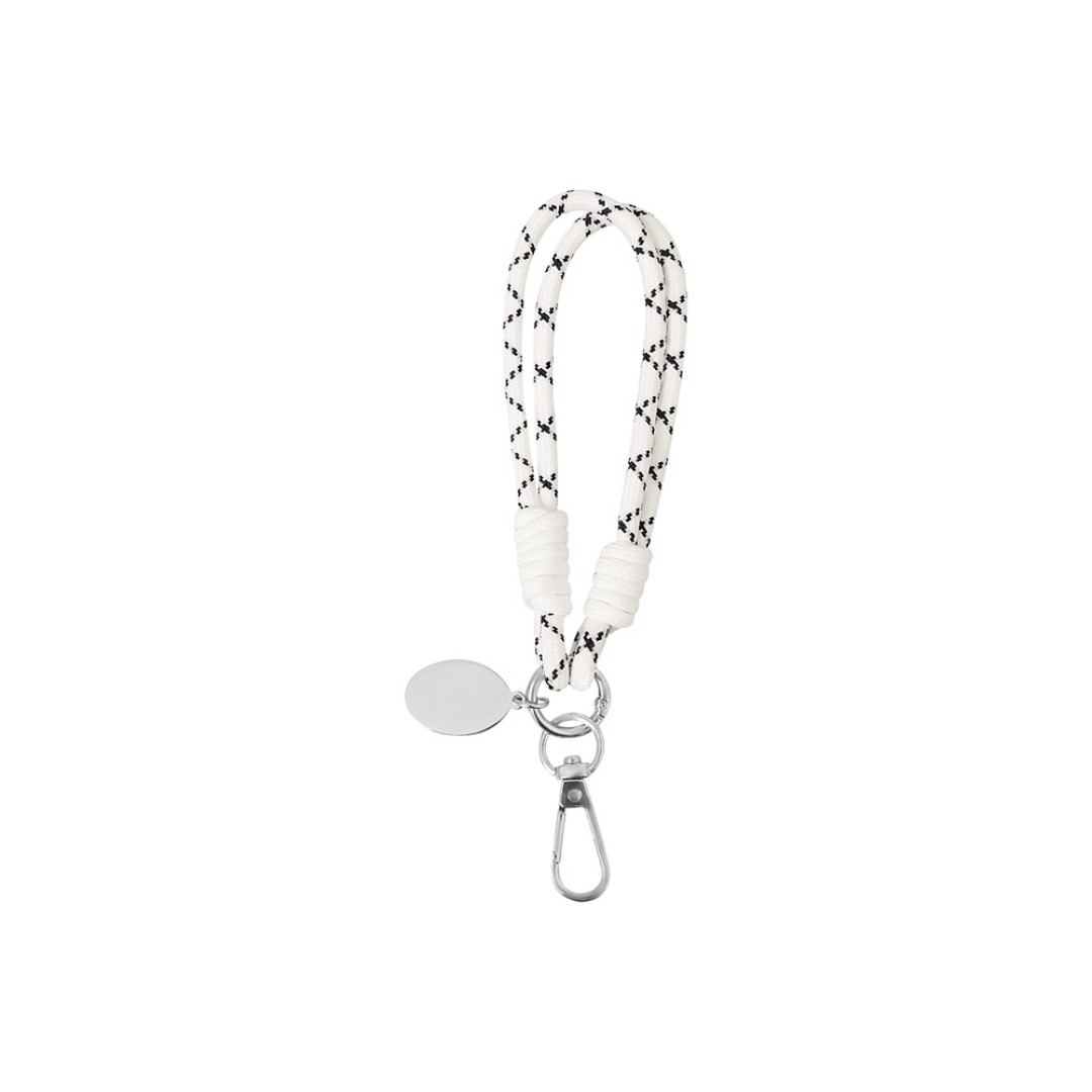 Брелок-браслет "Bohemian", черно-белый