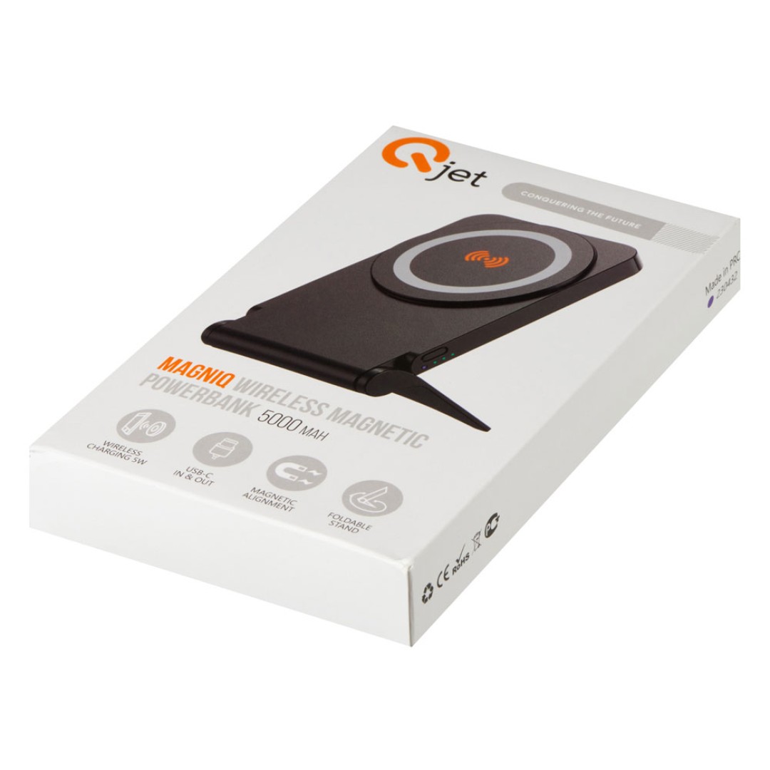 Внешний магнитный аккумулятор "MagnIQ", белый, 5000 mAh