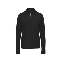 Толстовка с воротом на молнии женская "Melbourne", черный