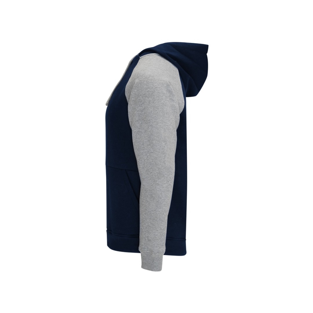 Толстовка с капюшоном "Badet" мужской, серый меланж/нэйви