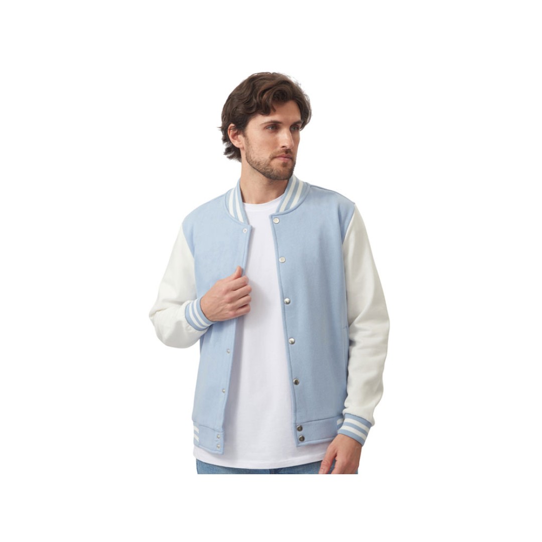 Бомбер «Oxford», небесно-голубой/молочный, унисекс