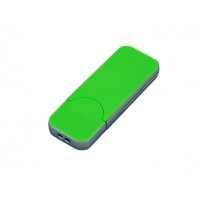 USB-флешка на 64 ГБ в стиле I-phone, прямоугольнй формы, зеленый