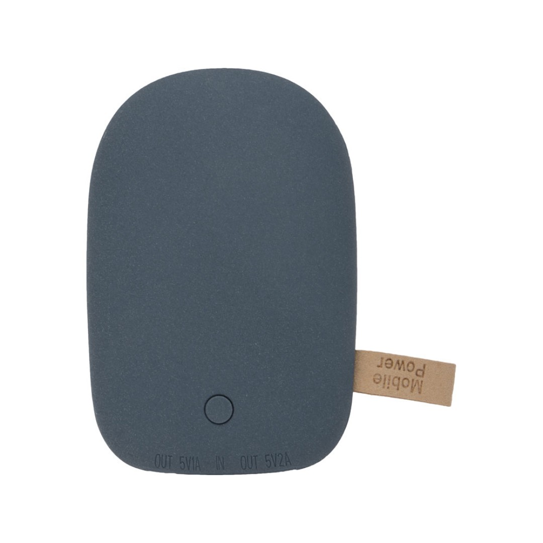 Внешний аккумулятор в форме камня «Stone», 7800 mAh, темно-серый