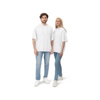 Худи оверсайз с коротким рукавом «Warsaw» унисекс, белый