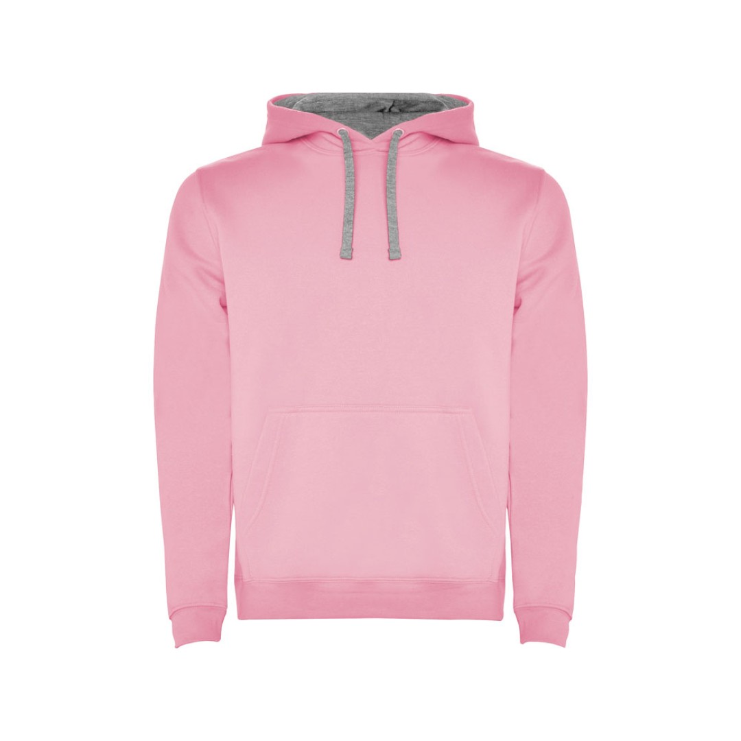 Толстовка с капюшоном "Urban" мужская, светло-розовый/серый меланж