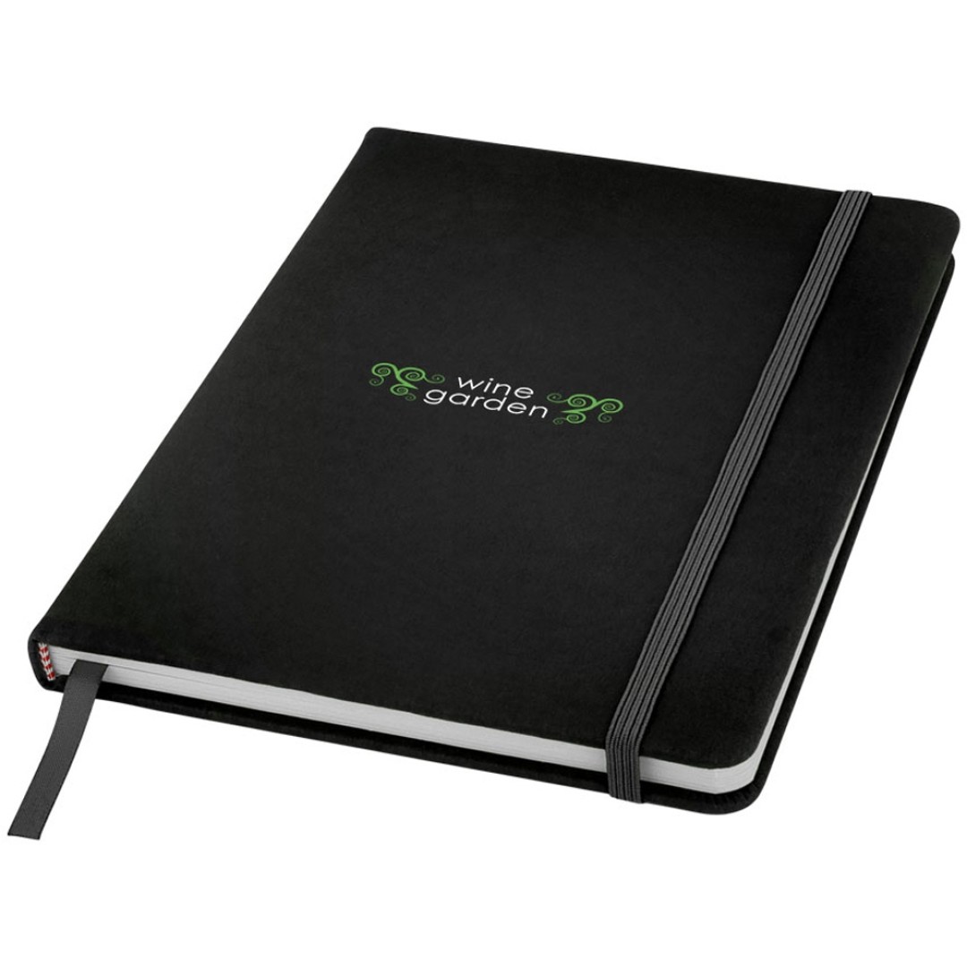 Блокнот Spectrum A5 с белыми страницами, черный