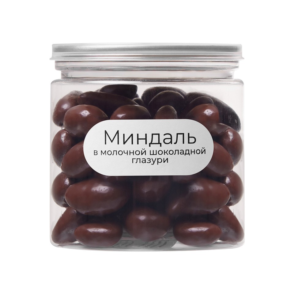 Миндаль в молочной шоколадной глазури, 140 гр