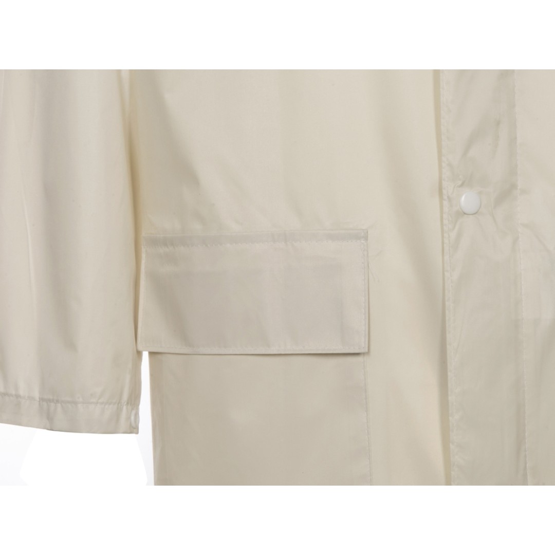 Длинный дождевик Lanai  из полиэстера со светоотражающей тесьмой, молочный