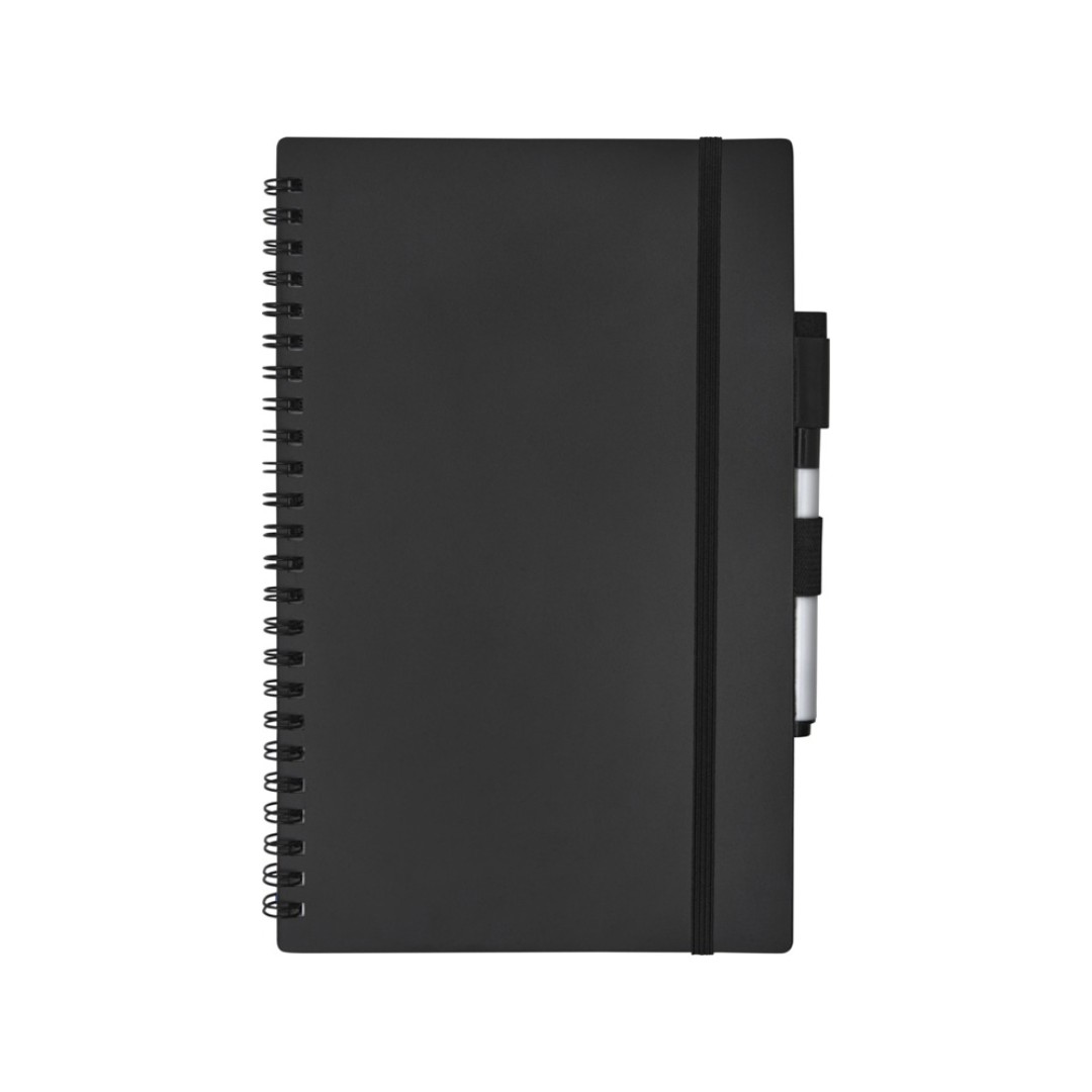 Pebbles Блокнот размером A5 из переработанной бумаги, черный