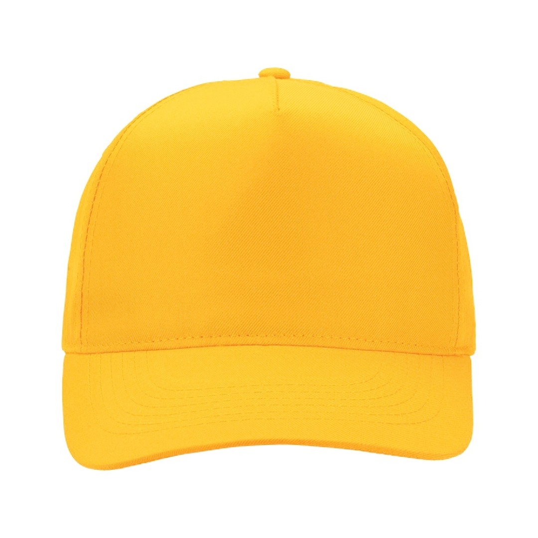 Бейсболка "Poly" 5-ти панельная 120гр, золотисто-желтый