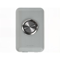 Магнитный беспроводной внешний аккумулятор "MagnetIQ", 5000 mah, 10 W, серый Cool gray 7C