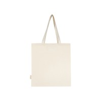 Orissa эко-сумка из органического материала GOTS с полной ластовицей, 180 г/м2, 14 л - Натуральный