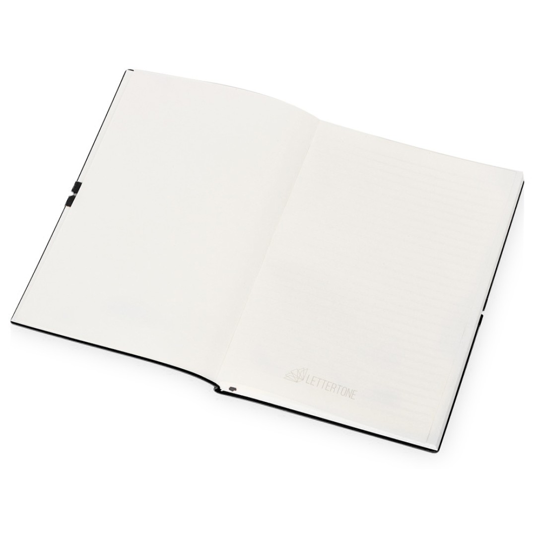 Блокнот "Horizon" с горизонтальной резинкой, гибкая обложка, 80 листов, черный