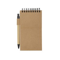 Flipper липкий блокнот с шариковой ручкой - Натуральный