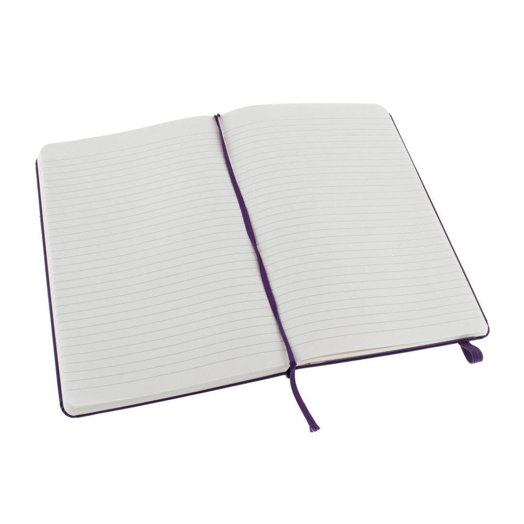 Записная книжка Moleskine Classic (в линейку) в твердой обложке, Large (13х21см), фиолетовый