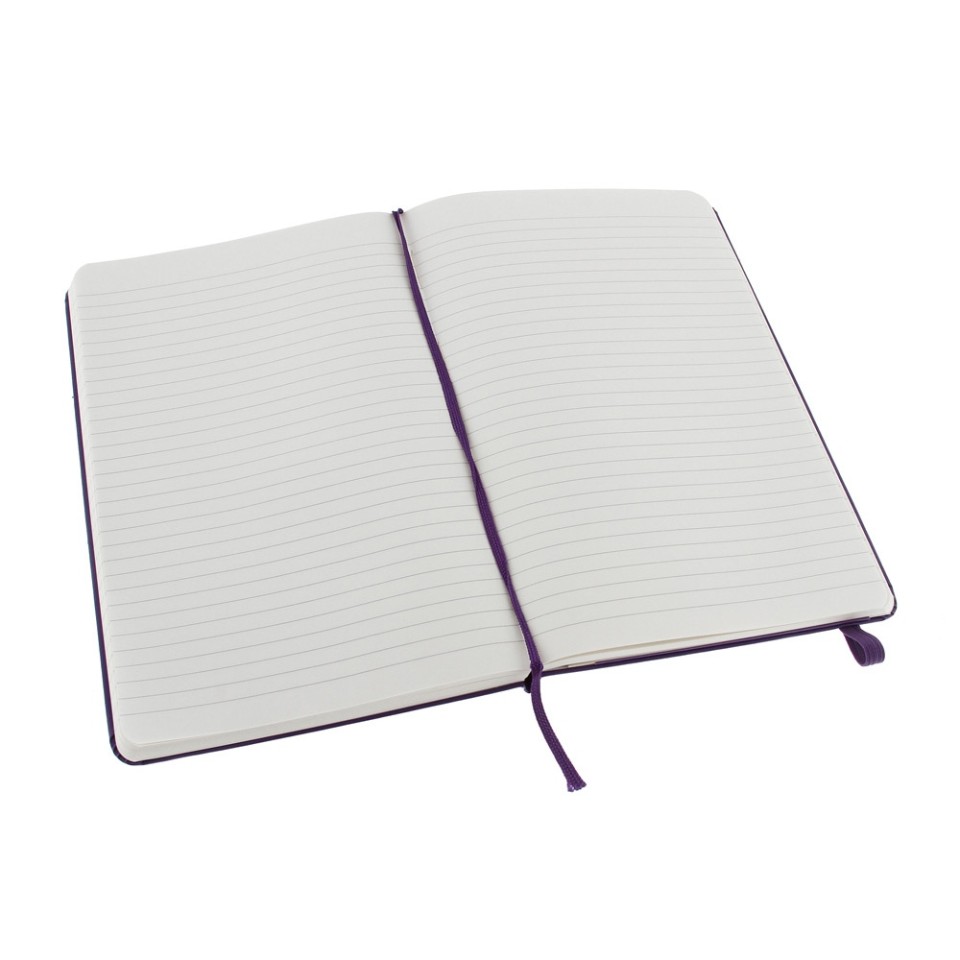 Записная книжка Moleskine Classic (в линейку) в твердой обложке, Large (13х21см), фиолетовый