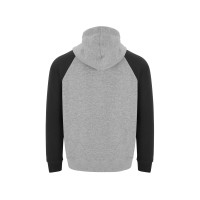 Толстовка с капюшоном "Badet" мужской, серый меланж/черный