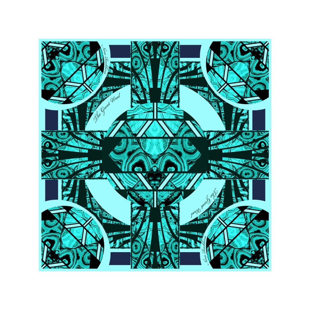 Платок «Малахитовая шкатулка»