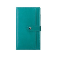 Блокнот-кошелек с сменным блоком А6 "Wall Street", 64 листа, бирюзовый