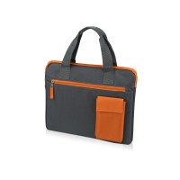 Конференц сумка "Session", серый/оранжевый