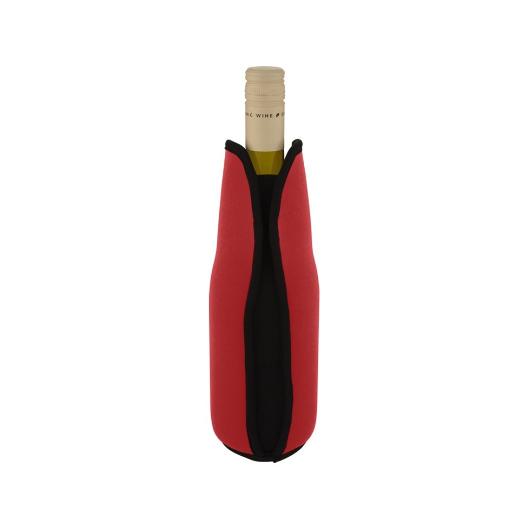 Noun Держатель-руква для бутылки с вином из переработанного неопрена, красный
