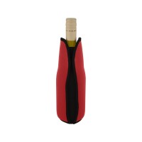 Noun Держатель-руква для бутылки с вином из переработанного неопрена, красный