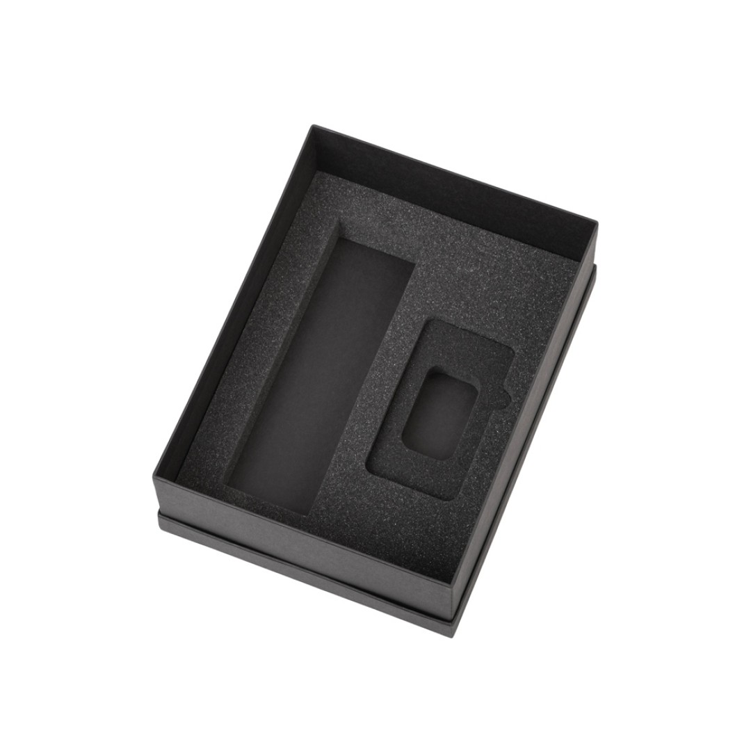 Подарочный набор с термосом и повербанком С2, фиолетовый