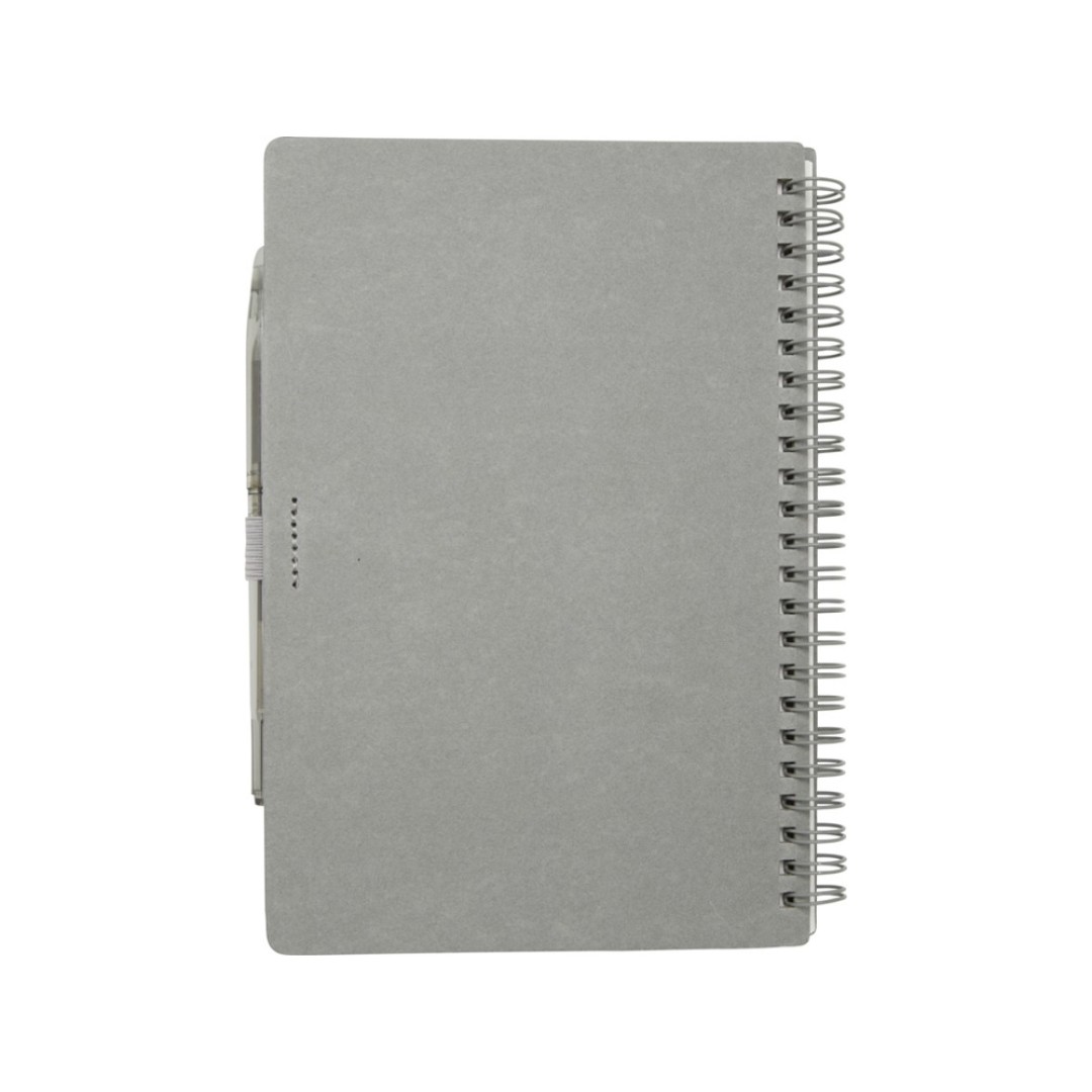 Slate многоразовый набор из блокнота в мягкой обложке и ручки - Серый