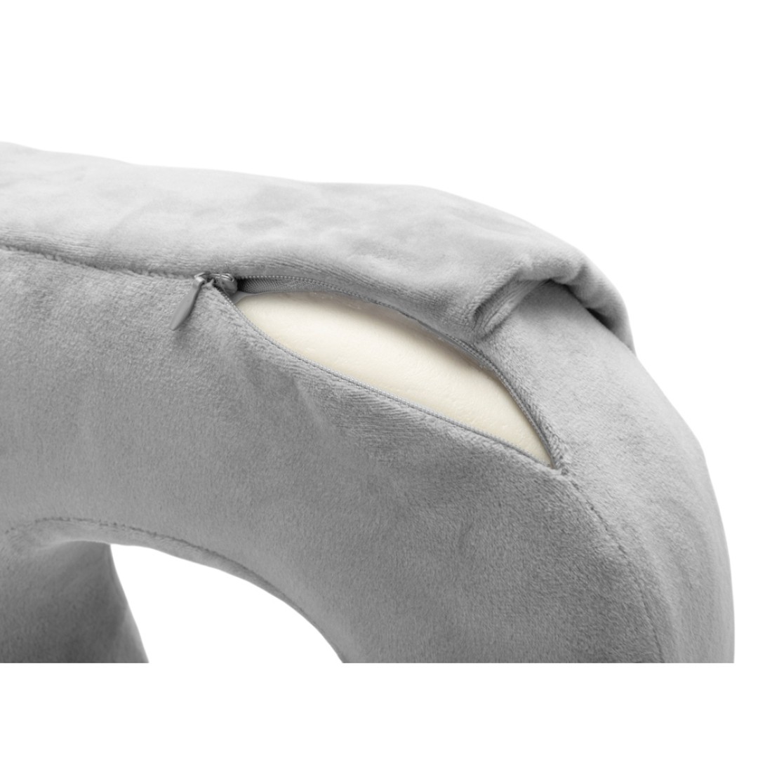 Подушка с эффектом памяти и вшитым чехлом "Stash & Snooze"